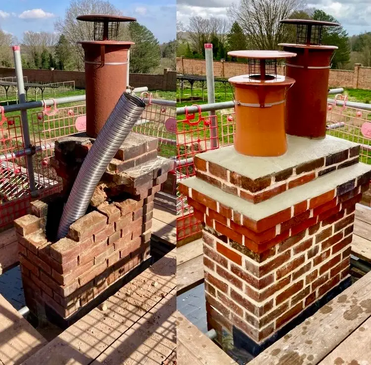 Chimney repair in Battle, Tunbridge wells and Sevenoaks
