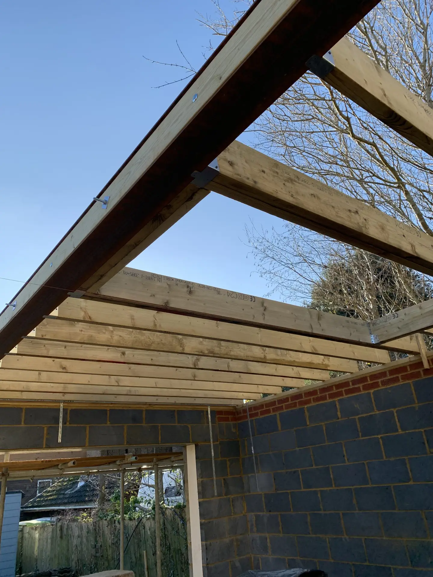 Joist work installed